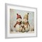 Stupell Industries Snowman Family Of Three Framed Print Under Glass, design by Petal Prints Design